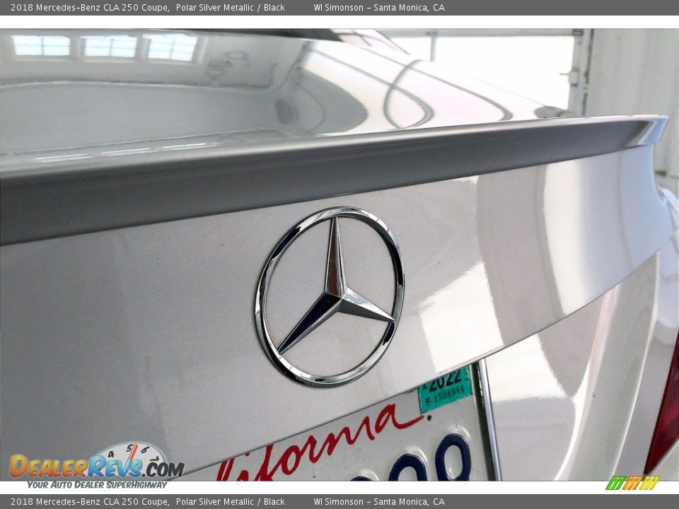 2018 Mercedes-Benz CLA 250 Coupe Polar Silver Metallic / Black Photo #7