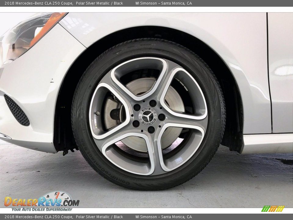 2018 Mercedes-Benz CLA 250 Coupe Polar Silver Metallic / Black Photo #8