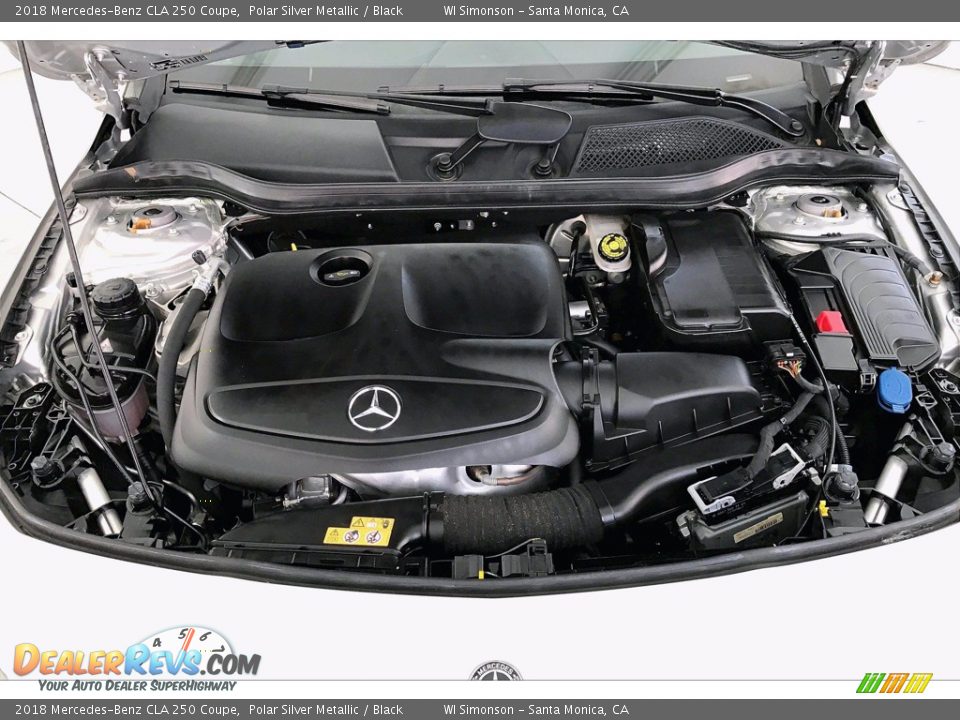 2018 Mercedes-Benz CLA 250 Coupe Polar Silver Metallic / Black Photo #9