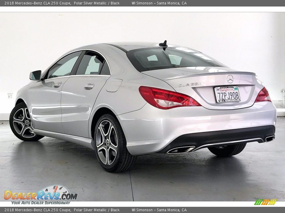 2018 Mercedes-Benz CLA 250 Coupe Polar Silver Metallic / Black Photo #10