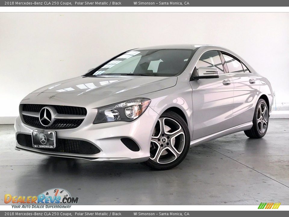 2018 Mercedes-Benz CLA 250 Coupe Polar Silver Metallic / Black Photo #12