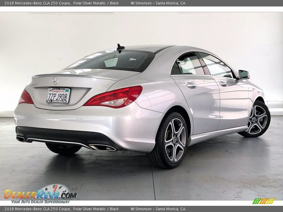2018 Mercedes-Benz CLA 250 Coupe Polar Silver Metallic / Black Photo #13
