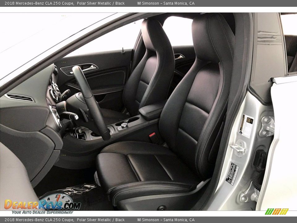 2018 Mercedes-Benz CLA 250 Coupe Polar Silver Metallic / Black Photo #18