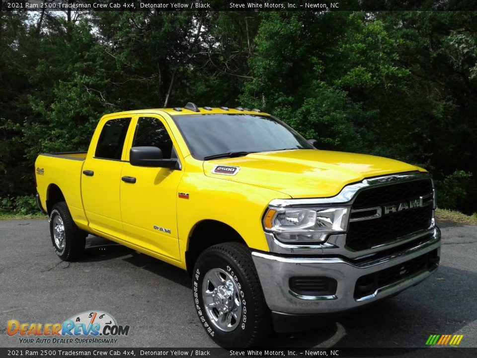 2021 Ram 2500 Tradesman Crew Cab 4x4 Detonator Yellow / Black Photo #3