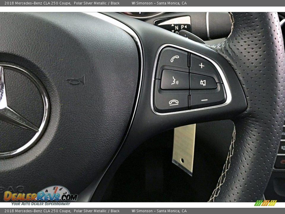 2018 Mercedes-Benz CLA 250 Coupe Polar Silver Metallic / Black Photo #22