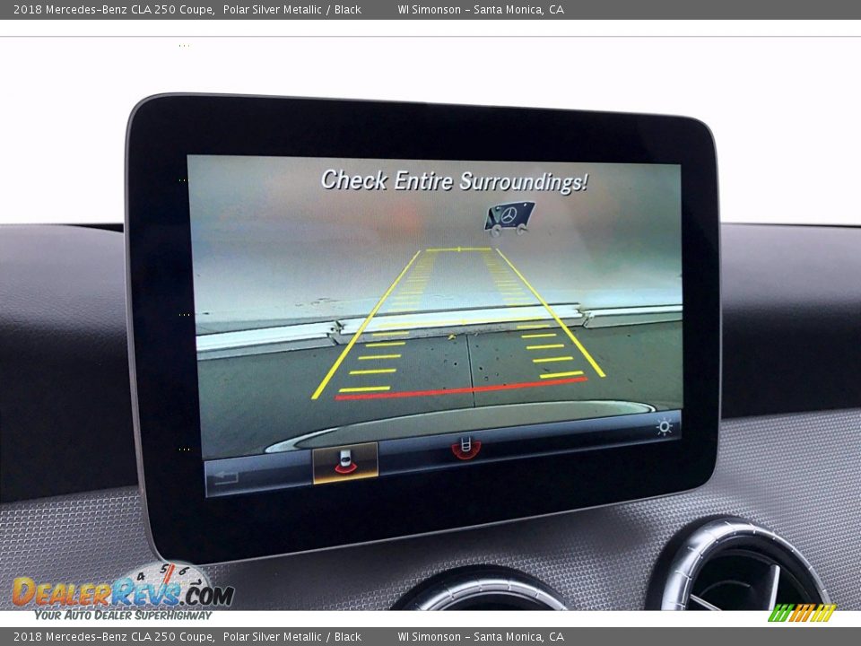 2018 Mercedes-Benz CLA 250 Coupe Polar Silver Metallic / Black Photo #24