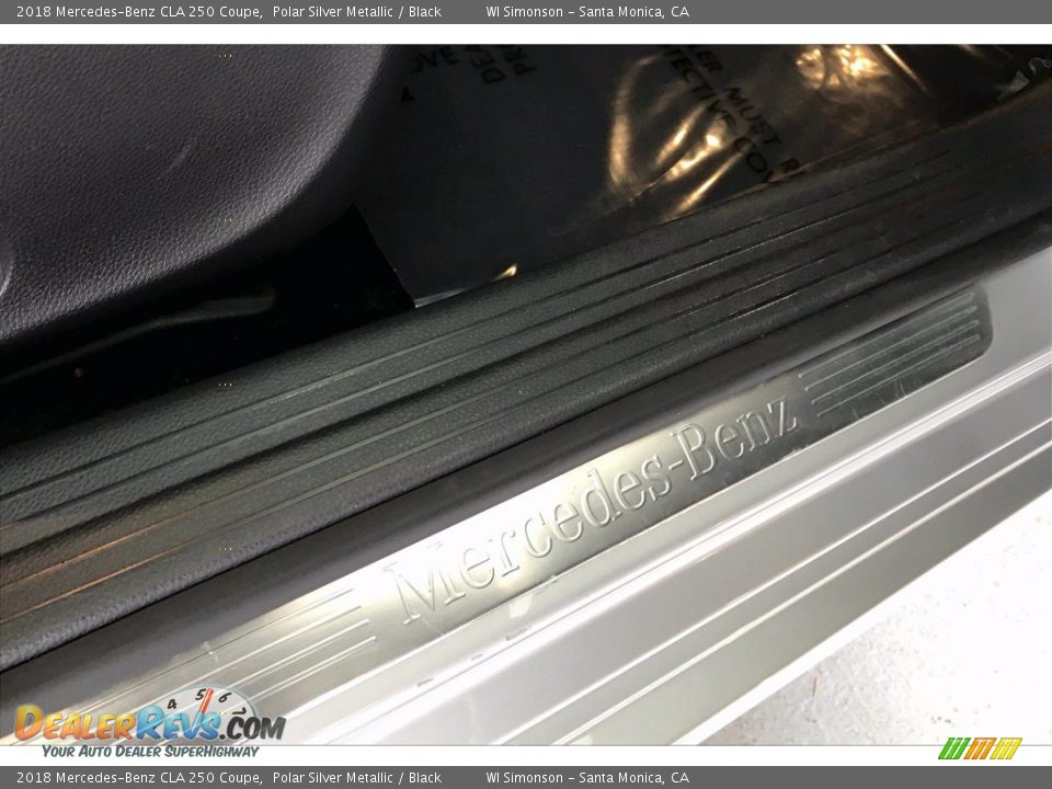 2018 Mercedes-Benz CLA 250 Coupe Polar Silver Metallic / Black Photo #25