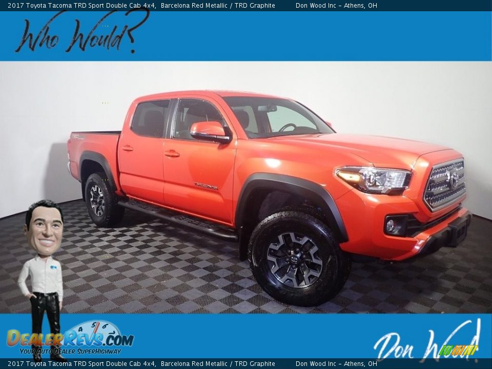 2017 Toyota Tacoma TRD Sport Double Cab 4x4 Barcelona Red Metallic / TRD Graphite Photo #1