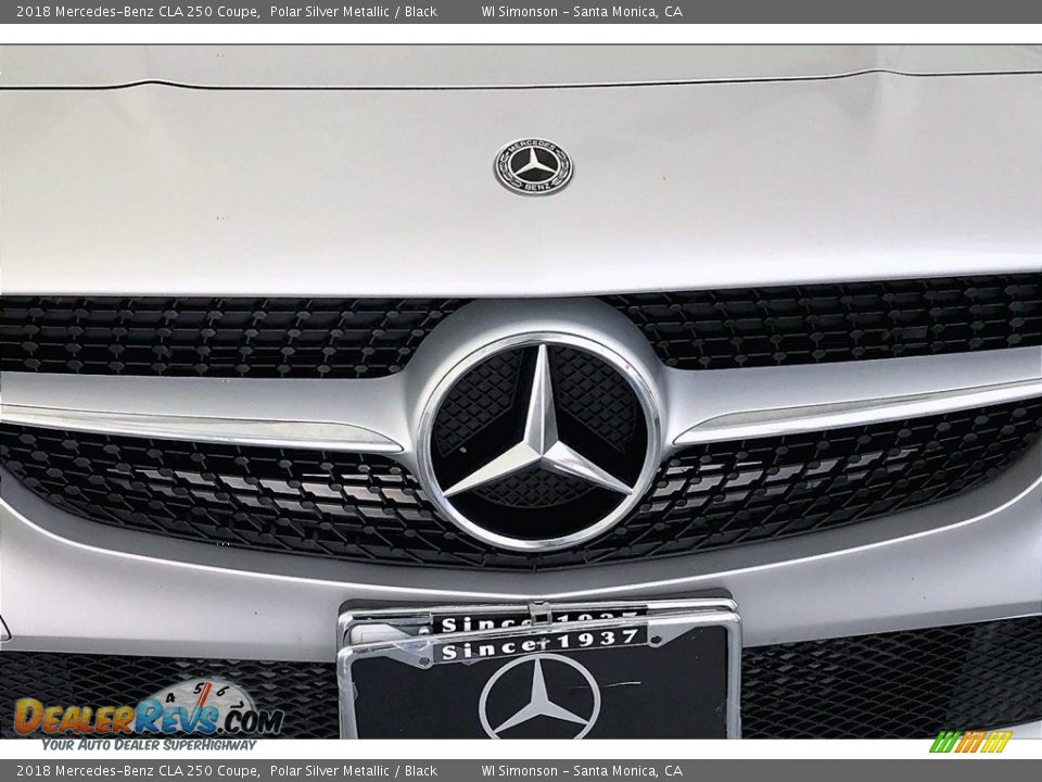 2018 Mercedes-Benz CLA 250 Coupe Polar Silver Metallic / Black Photo #30