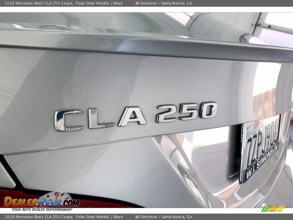 2018 Mercedes-Benz CLA 250 Coupe Polar Silver Metallic / Black Photo #31