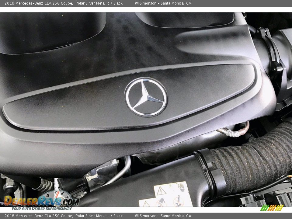 2018 Mercedes-Benz CLA 250 Coupe Polar Silver Metallic / Black Photo #32