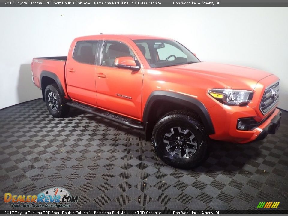 2017 Toyota Tacoma TRD Sport Double Cab 4x4 Barcelona Red Metallic / TRD Graphite Photo #4