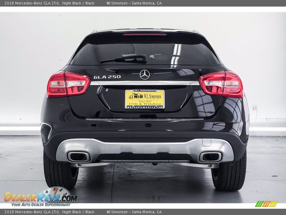 2018 Mercedes-Benz GLA 250 Night Black / Black Photo #4