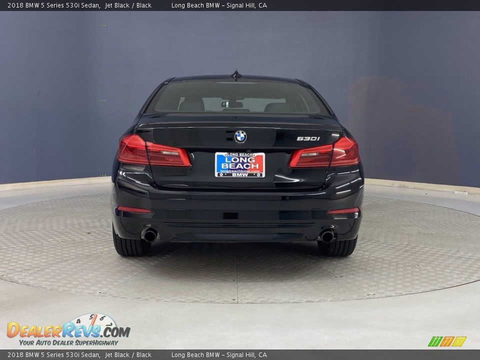 2018 BMW 5 Series 530i Sedan Jet Black / Black Photo #4