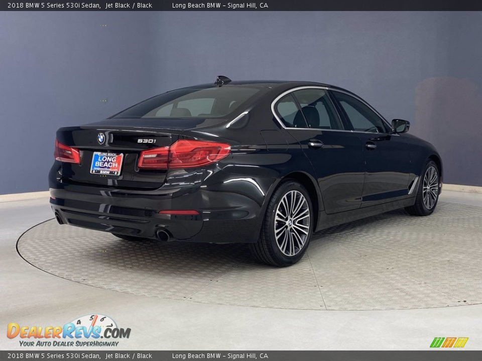 2018 BMW 5 Series 530i Sedan Jet Black / Black Photo #5