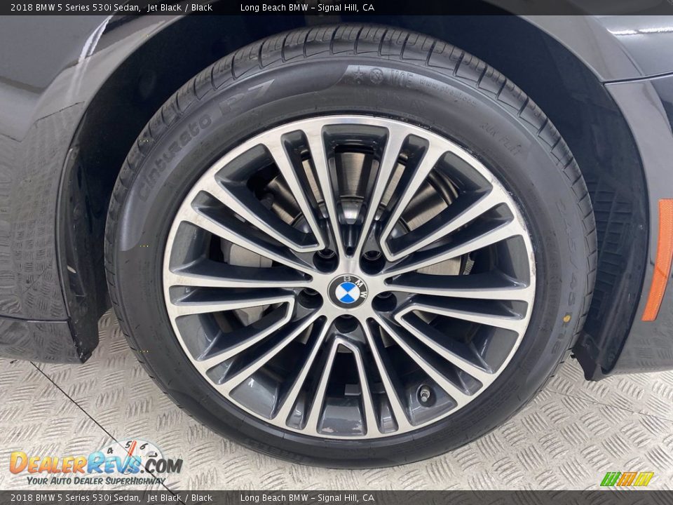 2018 BMW 5 Series 530i Sedan Jet Black / Black Photo #6