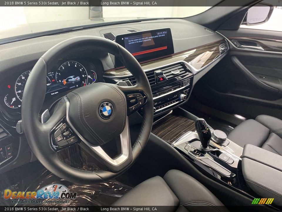 2018 BMW 5 Series 530i Sedan Jet Black / Black Photo #16