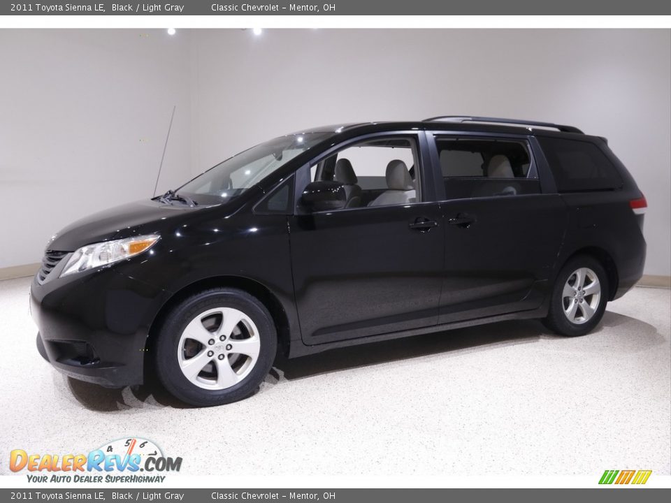 2011 Toyota Sienna LE Black / Light Gray Photo #3