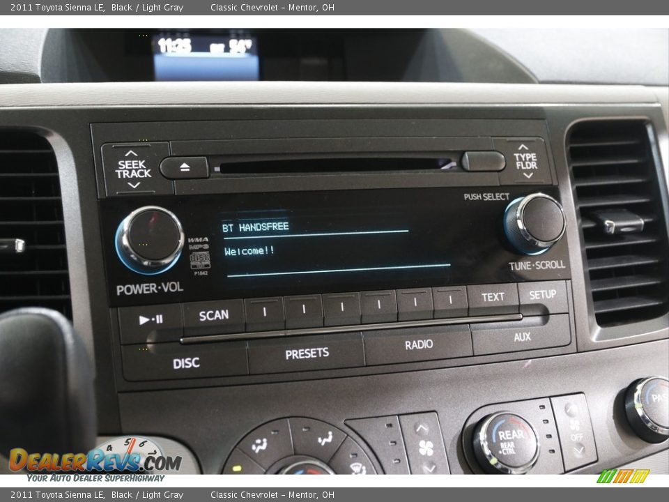2011 Toyota Sienna LE Black / Light Gray Photo #14