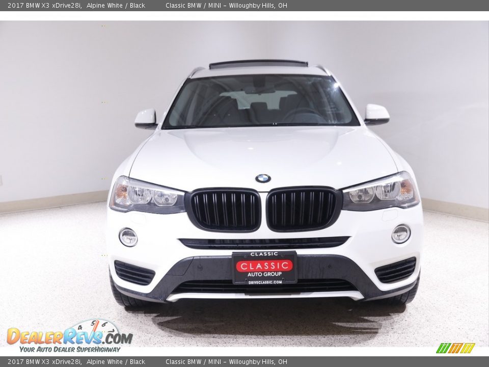 2017 BMW X3 xDrive28i Alpine White / Black Photo #2