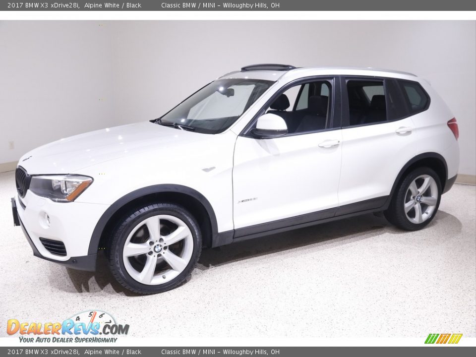 2017 BMW X3 xDrive28i Alpine White / Black Photo #3