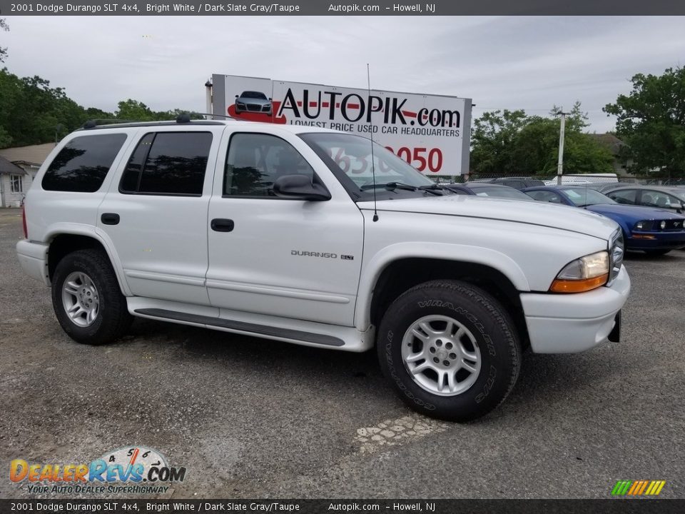 2001 Dodge Durango SLT 4x4 Bright White / Dark Slate Gray/Taupe Photo #2