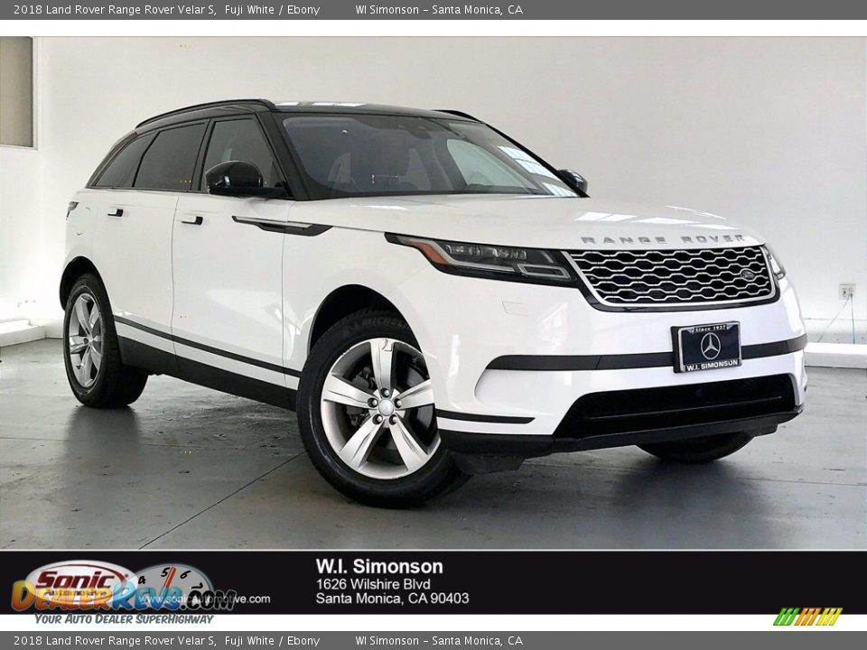 2018 Land Rover Range Rover Velar S Fuji White / Ebony Photo #1