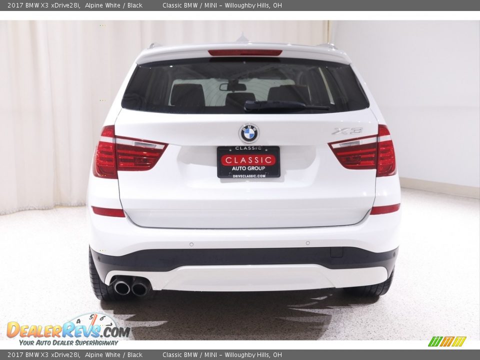 2017 BMW X3 xDrive28i Alpine White / Black Photo #22