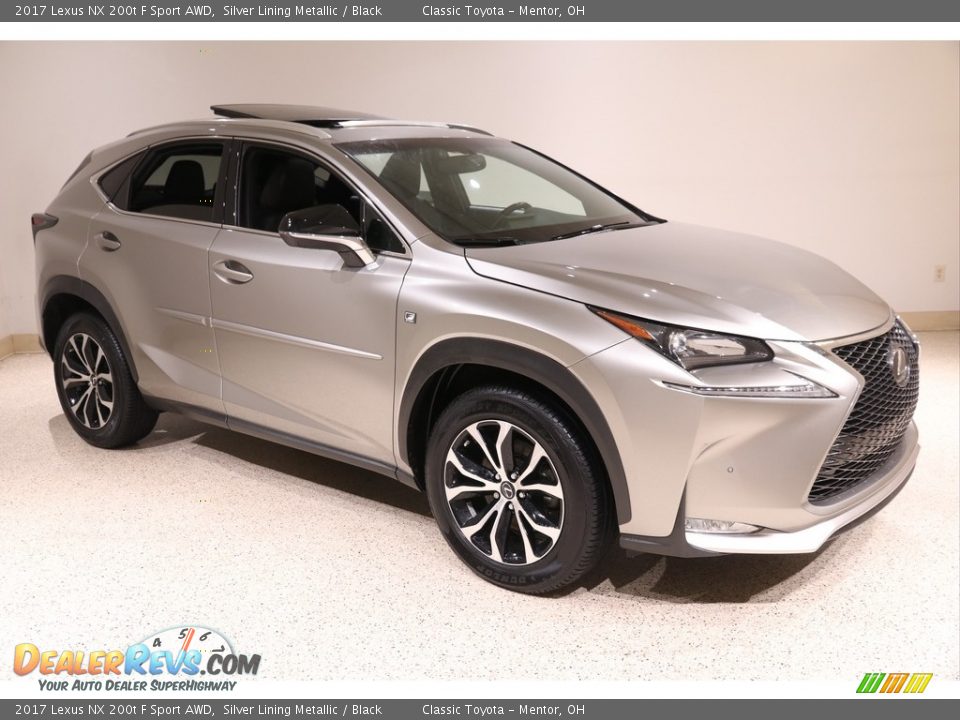 2017 Lexus NX 200t F Sport AWD Silver Lining Metallic / Black Photo #1