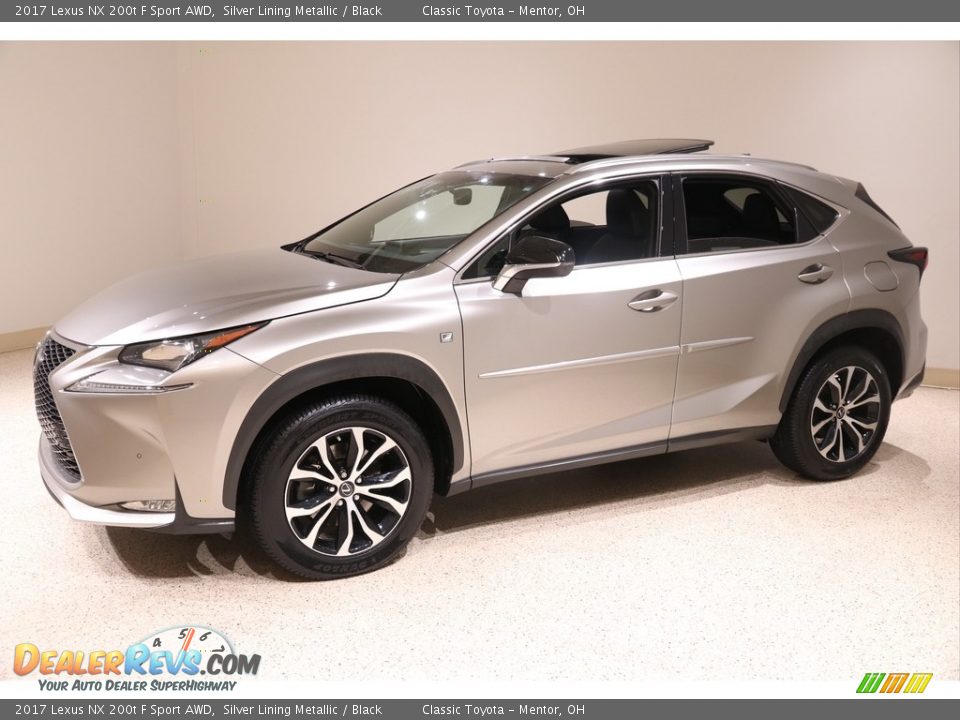 2017 Lexus NX 200t F Sport AWD Silver Lining Metallic / Black Photo #3