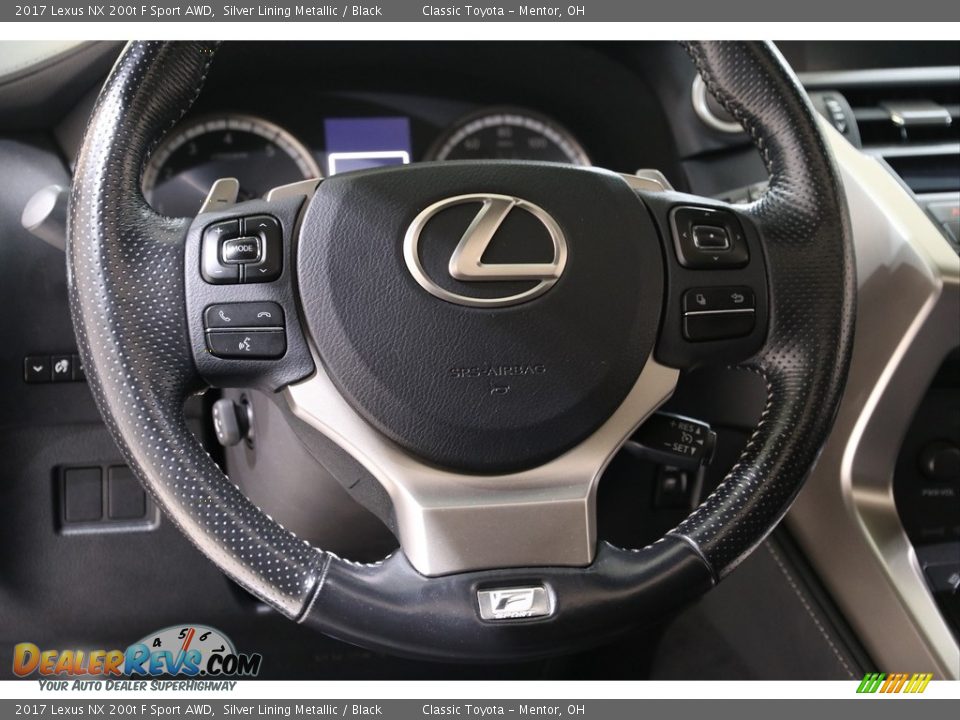 2017 Lexus NX 200t F Sport AWD Silver Lining Metallic / Black Photo #7