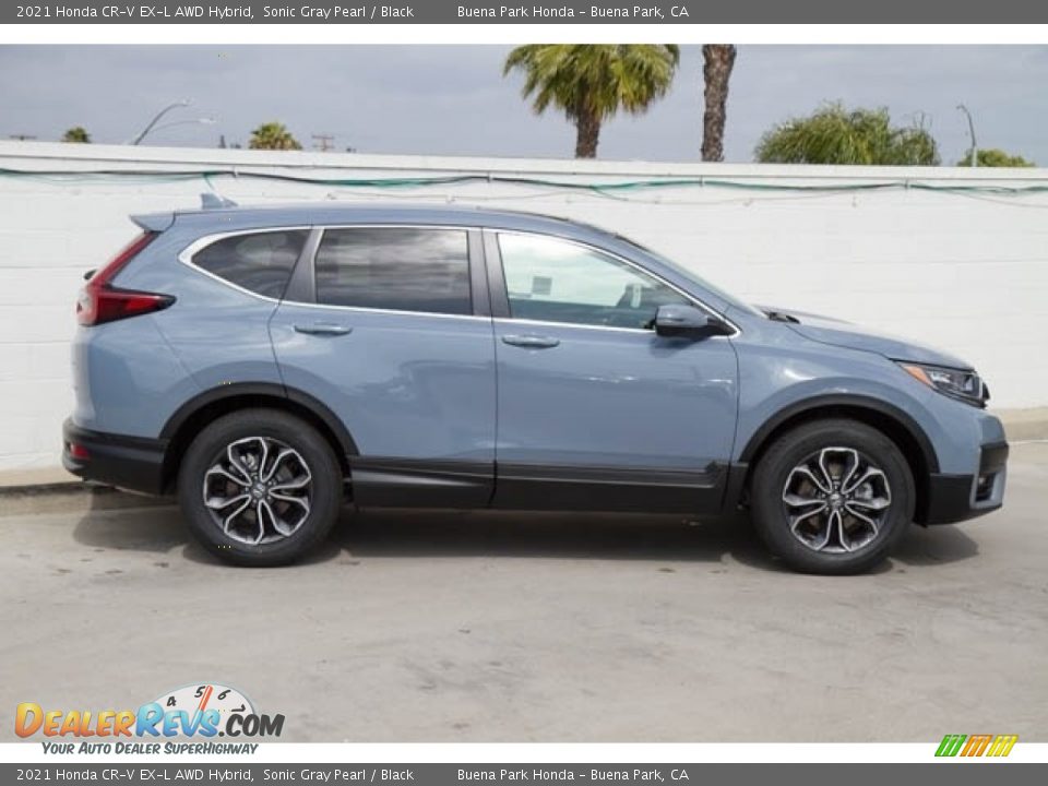 2021 Honda CR-V EX-L AWD Hybrid Sonic Gray Pearl / Black Photo #6