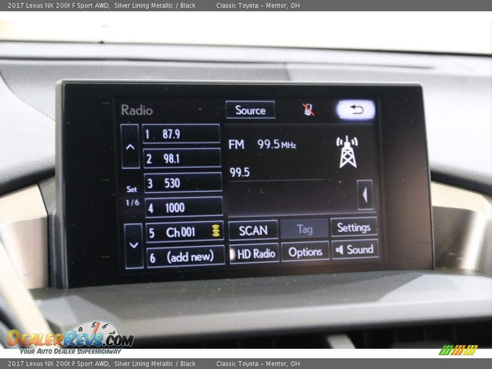 2017 Lexus NX 200t F Sport AWD Silver Lining Metallic / Black Photo #14