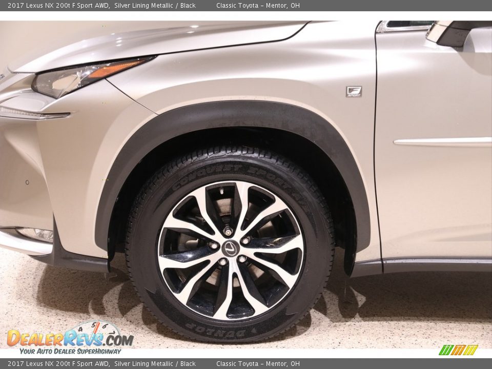 2017 Lexus NX 200t F Sport AWD Silver Lining Metallic / Black Photo #22