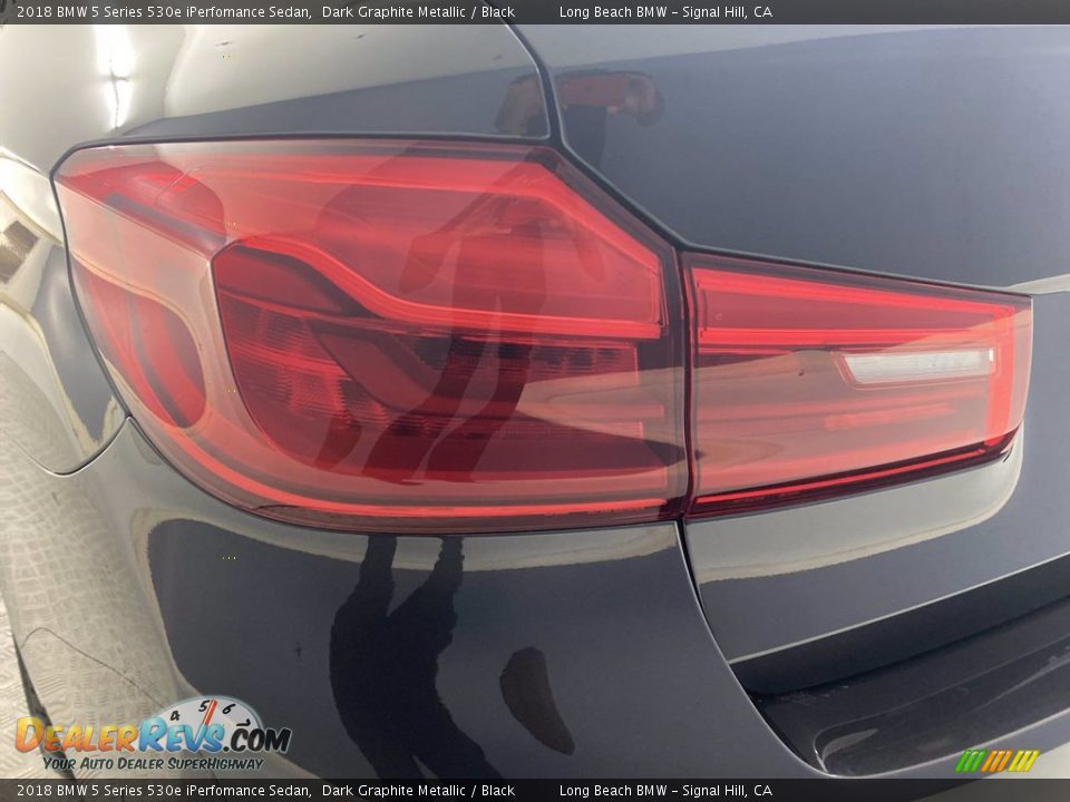 2018 BMW 5 Series 530e iPerfomance Sedan Dark Graphite Metallic / Black Photo #9