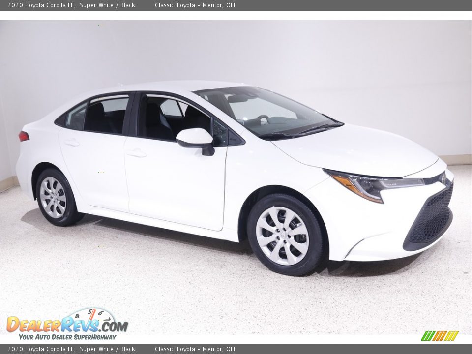 2020 Toyota Corolla LE Super White / Black Photo #1