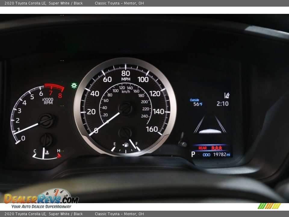 2020 Toyota Corolla LE Super White / Black Photo #8