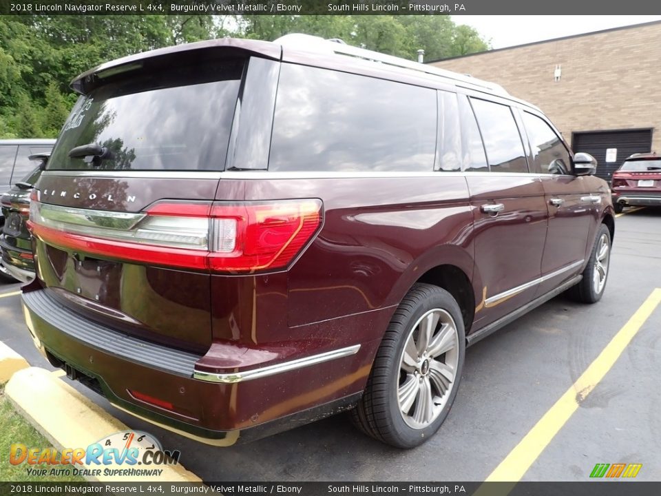 2018 Lincoln Navigator Reserve L 4x4 Burgundy Velvet Metallic / Ebony Photo #3