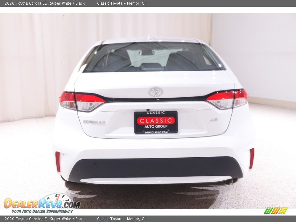 2020 Toyota Corolla LE Super White / Black Photo #16