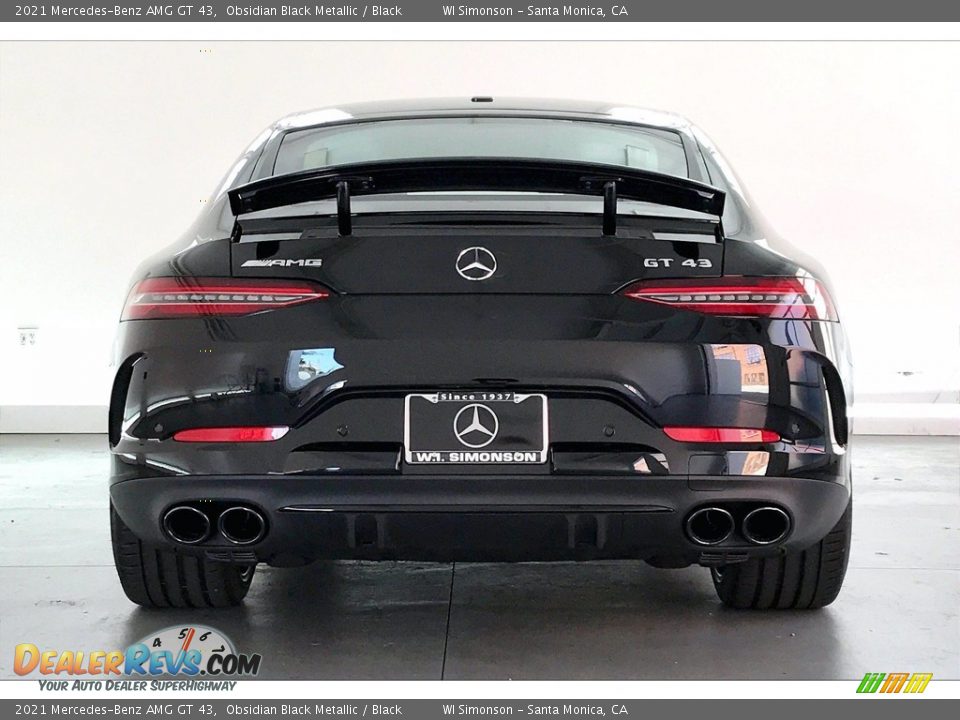 2021 Mercedes-Benz AMG GT 43 Obsidian Black Metallic / Black Photo #3