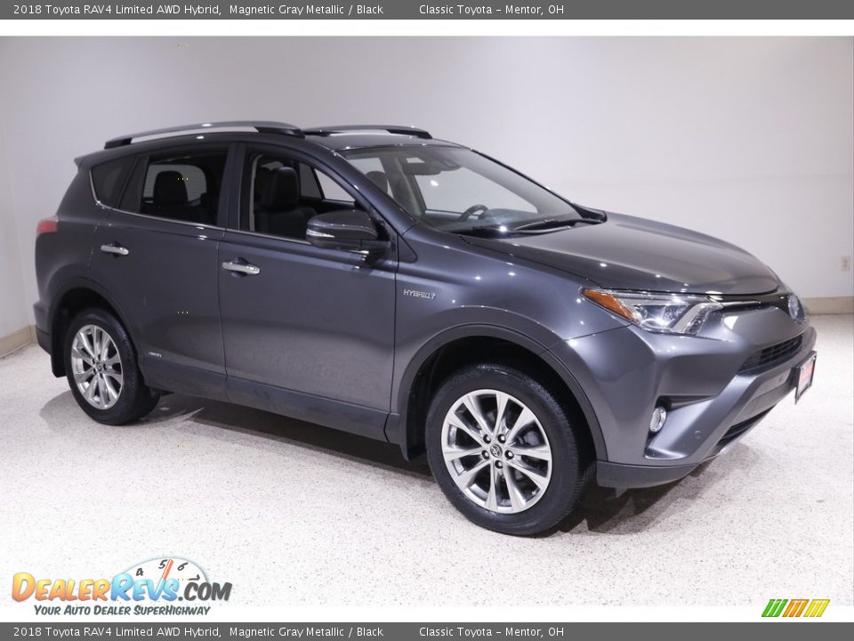 2018 Toyota RAV4 Limited AWD Hybrid Magnetic Gray Metallic / Black Photo #1