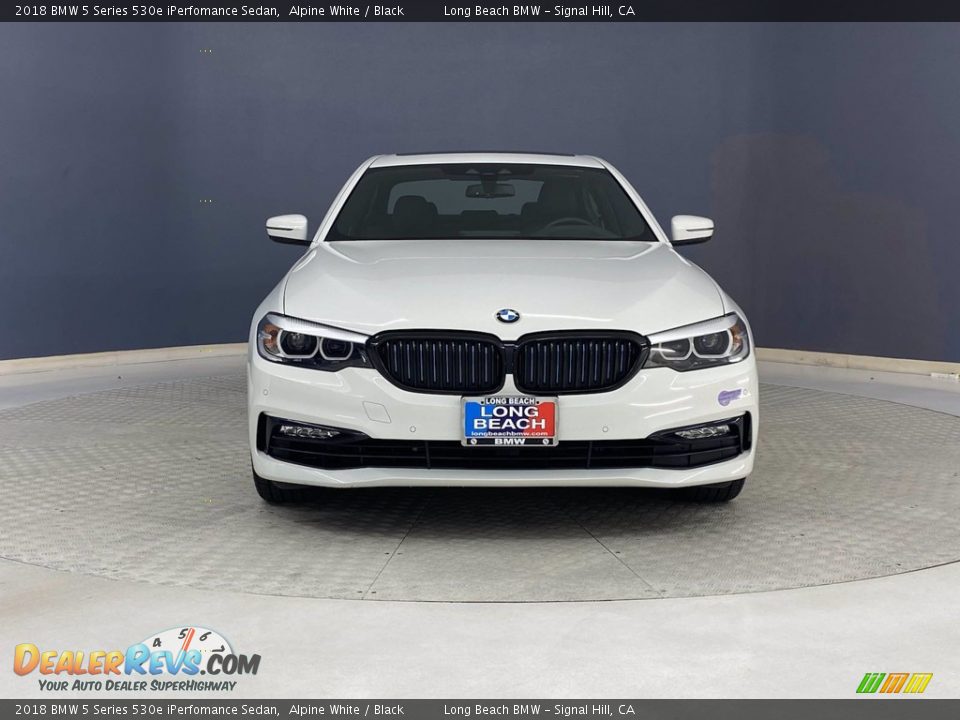 2018 BMW 5 Series 530e iPerfomance Sedan Alpine White / Black Photo #2