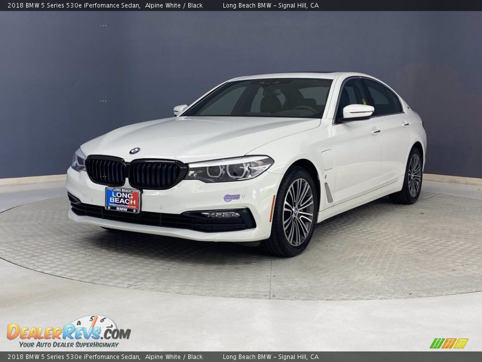 2018 BMW 5 Series 530e iPerfomance Sedan Alpine White / Black Photo #3