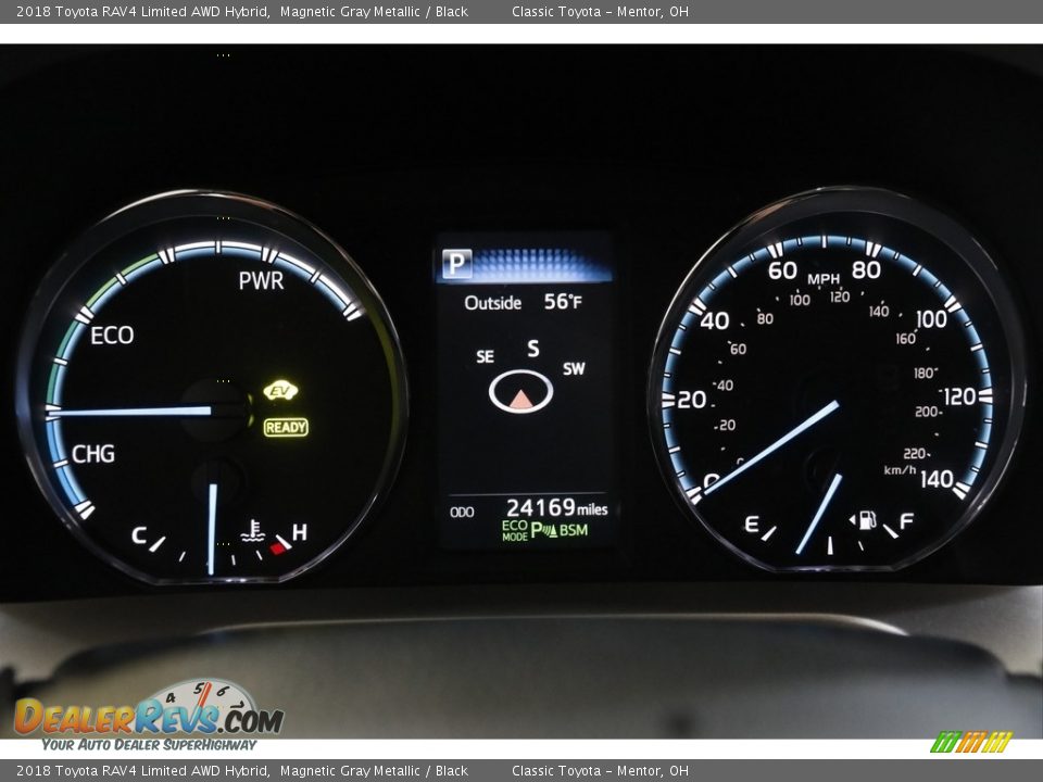 2018 Toyota RAV4 Limited AWD Hybrid Magnetic Gray Metallic / Black Photo #8