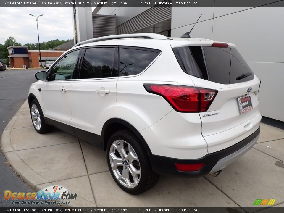 2019 Ford Escape Titanium 4WD White Platinum / Medium Light Stone Photo #3