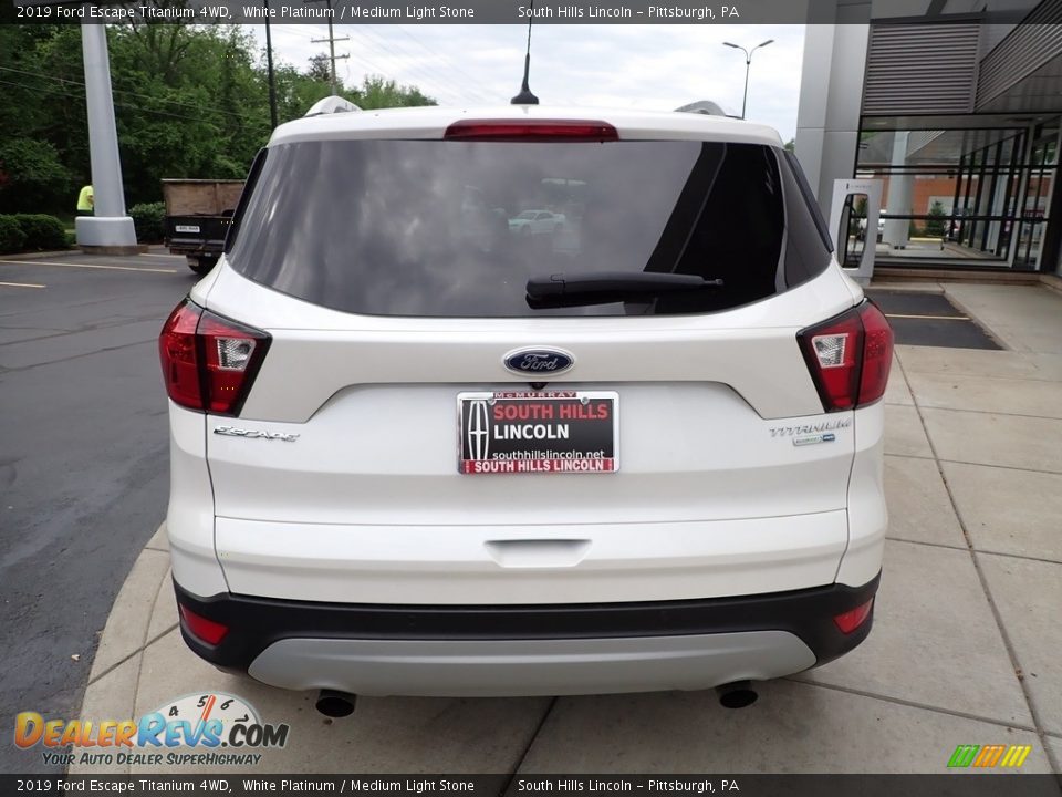 2019 Ford Escape Titanium 4WD White Platinum / Medium Light Stone Photo #4