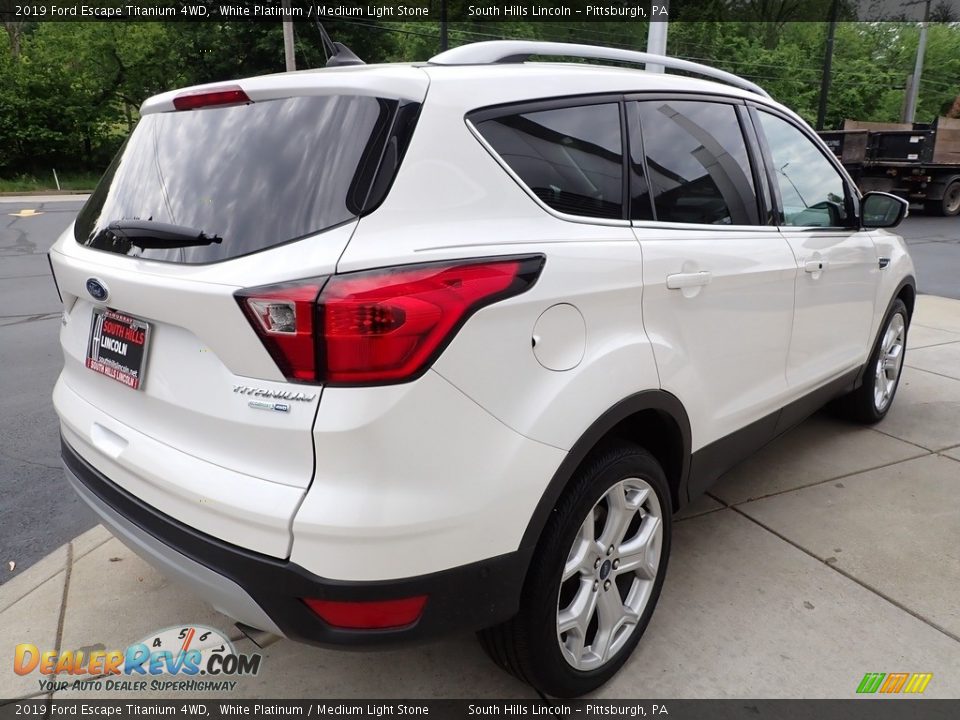 2019 Ford Escape Titanium 4WD White Platinum / Medium Light Stone Photo #6