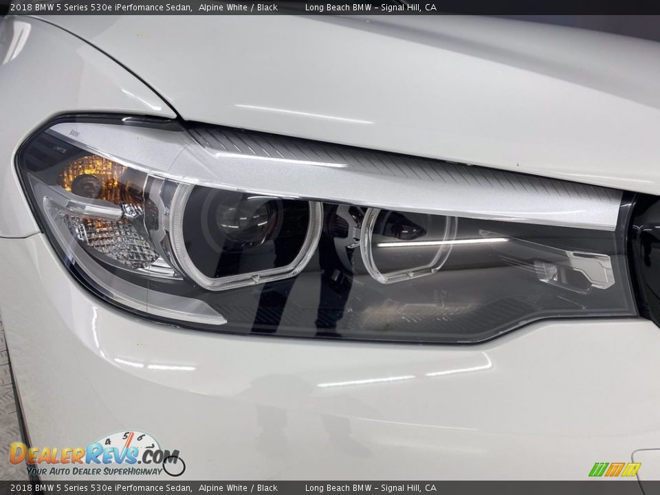 2018 BMW 5 Series 530e iPerfomance Sedan Alpine White / Black Photo #7