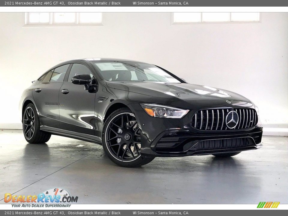 2021 Mercedes-Benz AMG GT 43 Obsidian Black Metallic / Black Photo #12