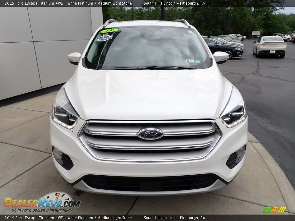 2019 Ford Escape Titanium 4WD White Platinum / Medium Light Stone Photo #9